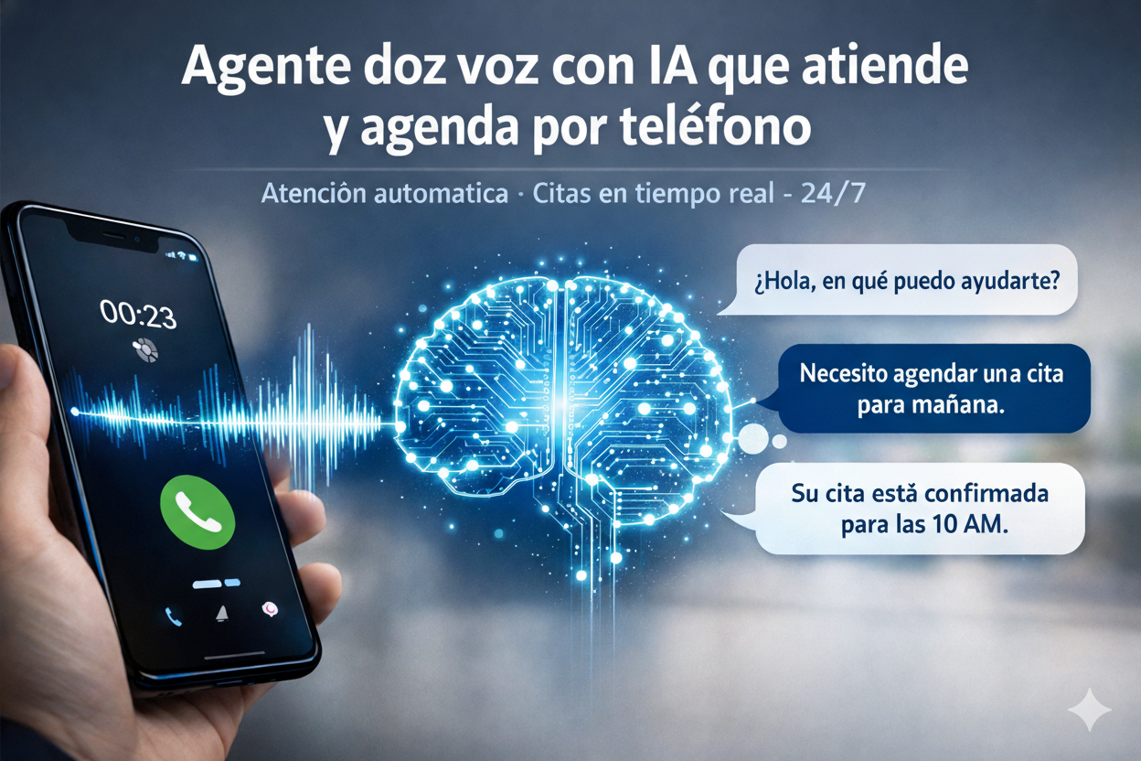 Agente de Voz con IA para Agendar Citas y Responder Dudas